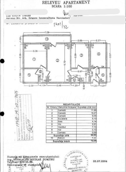 Tei 0% comision apartament 3 camere